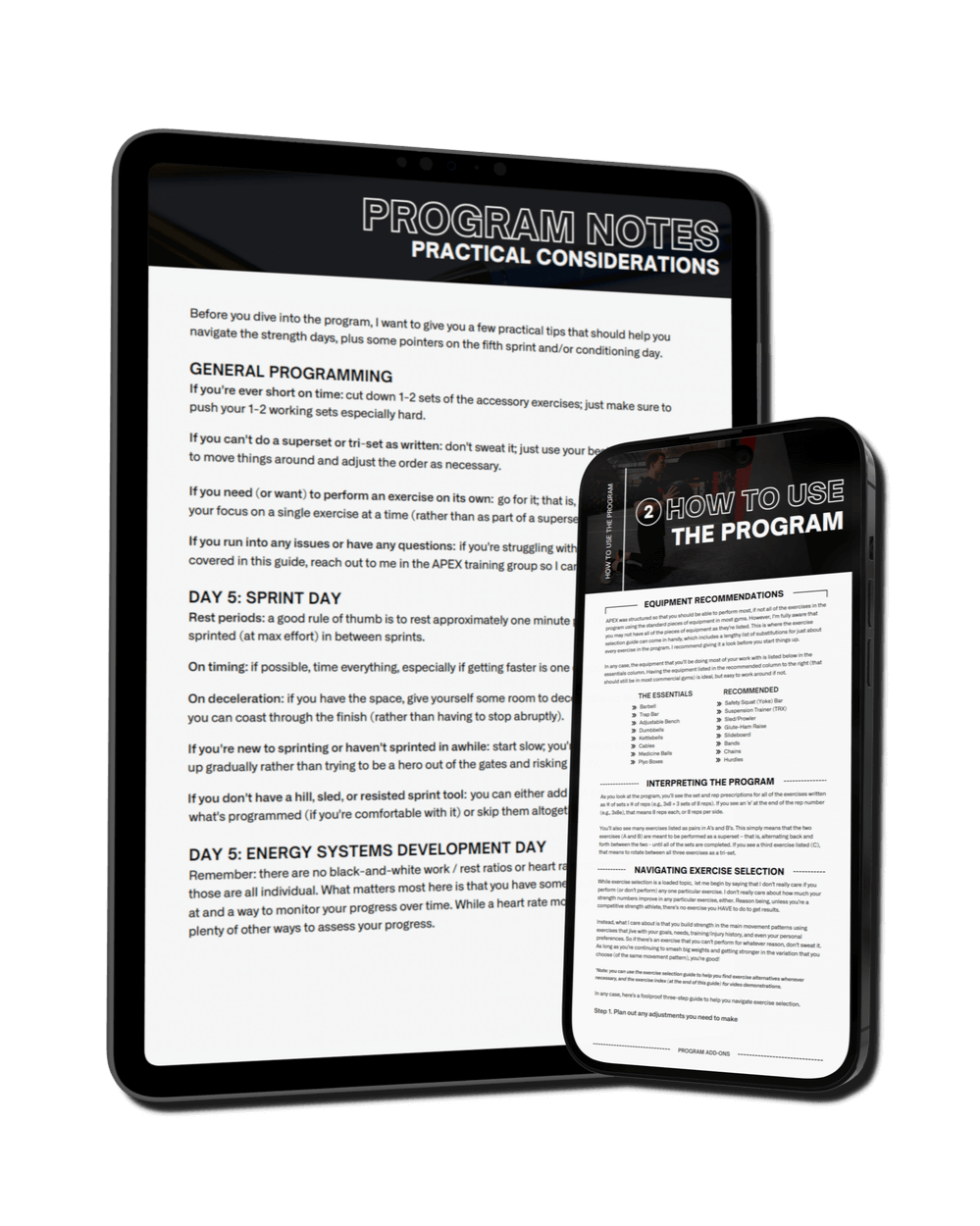 Apex Training Program graphics